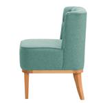 Fauteuil Farida I Velours - Tissu Voer: Bleu clair