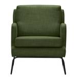 Fauteuil Kopu I Tissu - Tissu Noela: Vert foncé