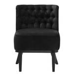 Fauteuil Farida I Velours - Velours Ravi: Noir