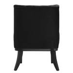 Fauteuil Farida I Velours - Velours Ravi: Noir