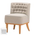 Fauteuil Farida I Velours - Tissu Voer: Gris clair