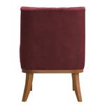 Fauteuil Farida I fluweel - Microvezel Yona: Bordeaux