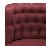 Fauteuil Farida I fluweel - Microvezel Yona: Bordeaux