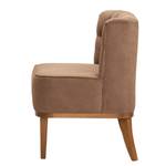 Fauteuil Farida I fluweel - Microvezel Yona: Latte Macchiato