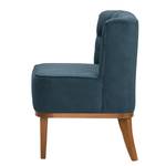 Fauteuil Farida I Velours - Microfibre Yona: Bleu marine