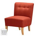 Fauteuil Tillet geweven stof - Geweven stof Noela: Baksteenrood