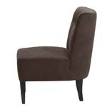 Fauteuil Tillet Tissu - Microfibre Yona: Marron foncé