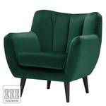 Fauteuil Polva I Velours - Velours Ravi: Vert vieilli