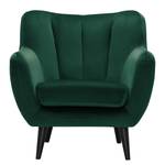 Fauteuil Polva I Velours - Velours Ravi: Vert vieilli