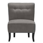 Fauteuil Tillet geweven stof - Microvezel Yona: Grijs