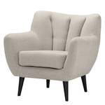 Fauteuil Polva I Velours - Tissu Nere: Gris clair