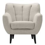 Fauteuil Polva I Velours - Tissu Nere: Gris clair