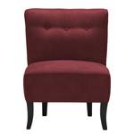 Fauteuil Tillet geweven stof - Microvezel Yona: Bordeaux