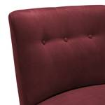 Fauteuil Tillet geweven stof - Microvezel Yona: Bordeaux