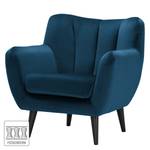 Fauteuil Polva I Velours - Velours Ravi: Bleu marine