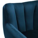 Fauteuil Polva I Velours - Velours Ravi: Bleu marine