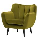 Fauteuil Polva I fluweel - Velours Ravi: Avocado