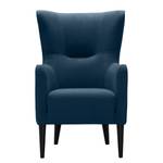 Fauteuil Oldbury I geweven stof - Microvezel Sela: Briljant blauw