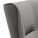 Fauteuil Oldbury I geweven stof - Microvezel Sela: Grijs