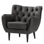 Fauteuil Lowen I Velours - Velours Ravi: Gris