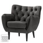 Fauteuil Lowen I Velours - Velours Ravi: Gris