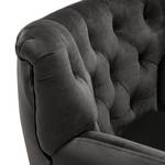 Fauteuil Lowen I fluweel - Velours Ravi: Grijs