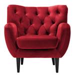 Fauteuil Lowen I Velours - Velours Ravi: Rouge