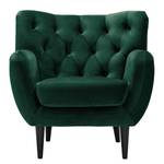 Fauteuil Lowen I Velours - Velours Ravi: Vert vieilli