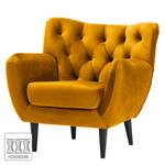 Fauteuil Lowen I fluweel - Velours Ravi: Mosterdgeel