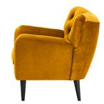 Fauteuil Lowen I Velours - Velours Ravi: Jaune moutarde