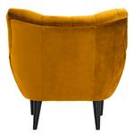 Fauteuil Lowen I fluweel - Velours Ravi: Mosterdgeel