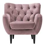 Fauteuil Lowen I fluweel - Velours Ravi: Mauve