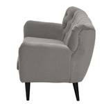 Canapé Lowen I (2-3 places) Velours - Microfibre Sela: Gris