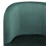 Fauteuil Chanly fluweel - Velours Ravi: Petrolkleurig