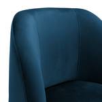 Fauteuil Chanly Velours - Velours Ravi: Bleu marine