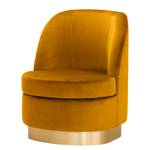 Fauteuil Chanly Velours - Velours Ravi: Jaune moutarde