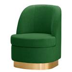 Fauteuil Chanly Velours - Tissu Nere: Vert