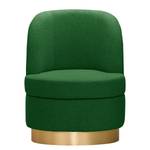 Fauteuil Chanly Velours - Tissu Nere: Vert