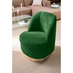 Fauteuil Chanly Velours - Tissu Nere: Vert