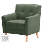 Fauteuil Bette I geweven stof - Groen