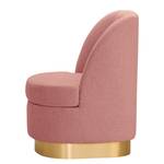 Fauteuil Chanly Velours - Tissu Nere: Mauve