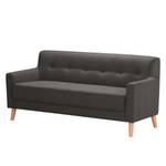 Sofa Bette I (3-Sitzer) Webstoff - Schwarz