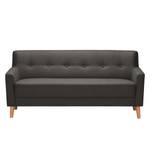 Sofa Bette I (3-Sitzer) Webstoff - Schwarz