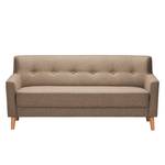 Sofa Bette I (3-Sitzer) Webstoff - Cappuccino