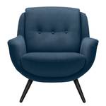 Fauteuil Saku geweven stof - Microvezel Sela: Briljant blauw