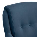 Fauteuil Saku geweven stof - Microvezel Sela: Briljant blauw