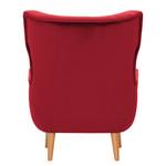 Fauteuil Boyka I fluweel - Velours Ravi: Rood