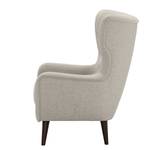 Fauteuil Boyka I Velours - Tissu Nere: Gris clair