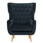 Fauteuil Boyka I Velours - Velours Ravi: Bleu foncé