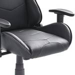 Chaise gamer mcRacer II Imitation cuir / Nylon - Noir